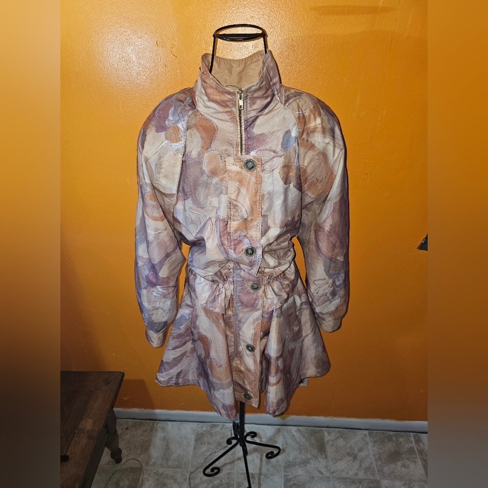 Pizazz Drawstring Parka Lightweight Vintage Jacket